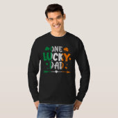 One Lucky Dad St Patricks Day Irish Flag Ireland F T-shirt (Voorkant volledig)