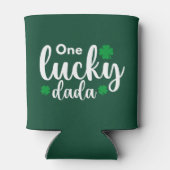 One Lucky Dada Funny St Patrick Day Blikjeskoeler (Achterkant)