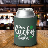One Lucky Dada Funny St Patrick Day Blikjeskoeler