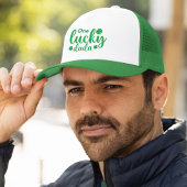 One Lucky Dada Funny St Patrick Day Trucker Pet