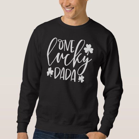 One Lucky Dada St. Patrick S Day Grappig Iers Trui (Voorkant)