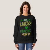 One Lucky Dialysis Nurse Saint Patricku2019s Day D Trui (Voorkant volledig)