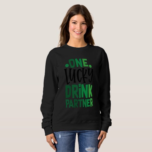 One Lucky Drink Partner C Irish Ireland Trui (Voorkant volledig)