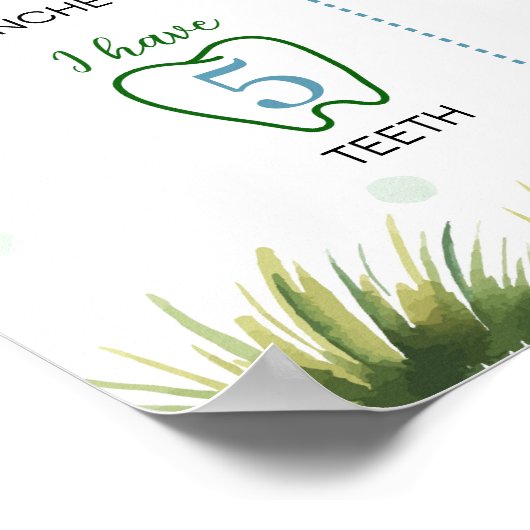 One Lucky Duck Boy Eerste jaar Milestone Poster (Hoek)