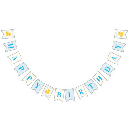 One Lucky Duck Boys Happy Birthday Vlaggetjes