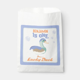 One Lucky Duck & Bubbles Eerste Verjaardag Pastel Bedankzakje