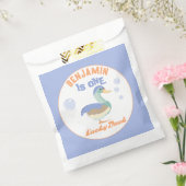 One Lucky Duck & Bubbles Eerste Verjaardag Pastel Bedankzakje (Gezegeld)