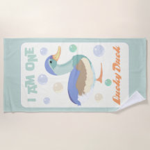 One Lucky Duck & Bubbles Green Pastel