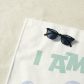 One Lucky Duck & Bubbles zoet geel Strandlaken (In situ)