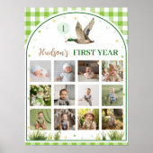 One Lucky Duck Eerste Jaar Foto Mijlpaal Poster (Voorkant)