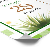 One Lucky Duck Eerste Jaar Mijlpaal Poster (Hoek)