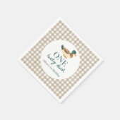 One Lucky Duck eerste verjaardag Servet (Hoek)