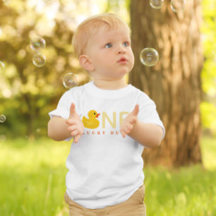 One Lucky Duck Eerste Verjaardag Shirt