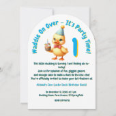 One Lucky Duck Foto Girly Kids Verjaardag Kaart (Voorkant)