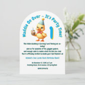 One Lucky Duck Foto Girly Kids Verjaardag Kaart (Staand voorkant)