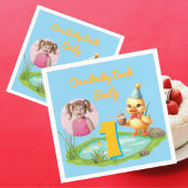 One Lucky Duck Kids 1st Birthday Photo Servet