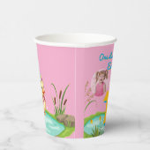 One Lucky Duck Kids Birthday Photo Papieren Bekers (Rechts)