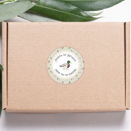 One Lucky Duck Mallard 1st Birthday Favoriet Ronde Sticker