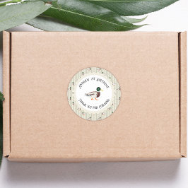 One Lucky Duck Mallard 1st Birthday Favoriet Ronde Sticker