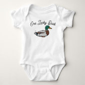 One Lucky Duck mallard bodypak Romper (Voorkant)