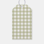 One Lucky Duck Schattige Duckling Gingham 1e verja Cadeaulabel (Achterkant)