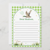 One Lucky Duck Time Capsule Note Bericht Kaart (Voorkant)