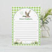 One Lucky Duck Time Capsule Note Bericht Kaart (Staand voorkant)