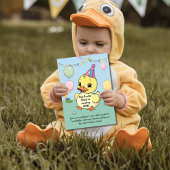 One Lucky Duck Verjaardag Kinder 1e Kaart