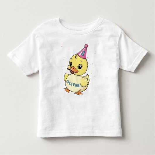 One Lucky Duck Verjaardag Kinder 1e Kinder Shirts (Voorkant)
