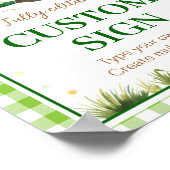 One Lucky Duck Verjaardag Party Tafel Teken Poster (Hoek)