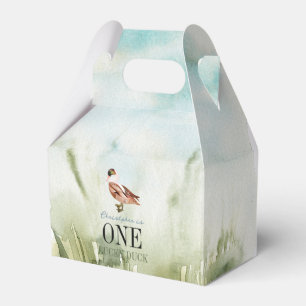 One Lucky Duck Waterverf Boy 1e Verjaardag Bedankdoosjes