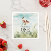 One Lucky Duck Waterverf Boy 1e Verjaardag Servet (Insitu)