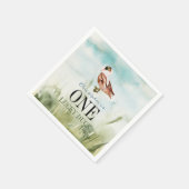 One Lucky Duck Waterverf Boy 1e Verjaardag Servet (Hoek)