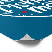 One Lucky Fisher Man 2026 Heart Valentine Matching Poster (Hoek)