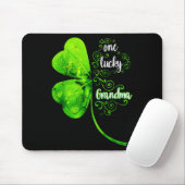 One Lucky Grandma Shamrock Grandma St Patricks Day Muismat (Met muis)