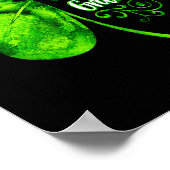 One Lucky Grandma Shamrock Grandma St Patricks Day Poster (Hoek)