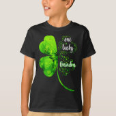 One Lucky Grandma Shamrock Grandma St Patricks Day T-shirt (Voorkant)