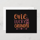 One Lucky Grandpa Briefkaart (Voorkant / Achterkant)