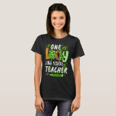 One Lucky High School Teacher Pencil Shamrock St P T-shirt (Voorkant volledig)