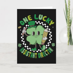 One Lucky Istant Director St. Patricks Day Retro S Kaart