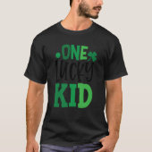 One Lucky Kid C Shamrock Irish Ireland T-shirt (Voorkant)