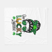 One Lucky Lassie Fleece Deken (Voorkant (Horizontaal))