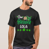 One Lucky Lola Clover St. Patrick's Day Irish T-shirt (Voorkant)
