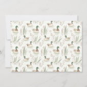 One Lucky Mallard Ducks 1st Birthday Foto Kaart (Achterkant)