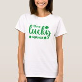 One Lucky Mama Funny St Patrick Day T-shirt (Voorkant)