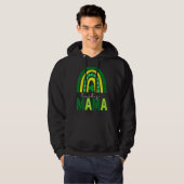 One Lucky Mama Leopard Print Rainbow St Patricku20 Hoodie (Voorkant volledig)