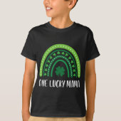 One Lucky Mama Regenboog St Patrick's Day Apprecia T-shirt (Voorkant)