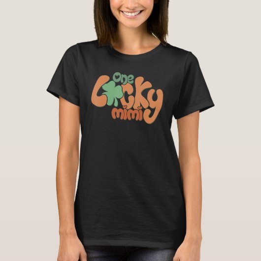 One Lucky Mimi Groovy Happy Patrick's Day Party Ki T-shirt (Voorkant)