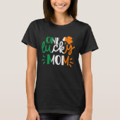One Lucky Mom St Patricks Day Irish Flag Ireland F T-shirt (Voorkant)