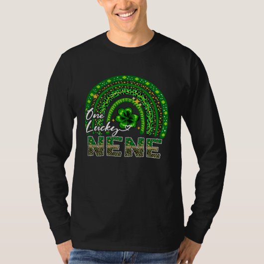 One Lucky Nene Shamrock Rainbow St Patrick s Day T-shirt (Voorkant)